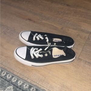 Converse Black and White Low-Top Sneakers